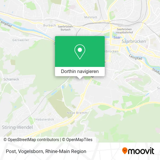 Post, Vogelsborn Karte