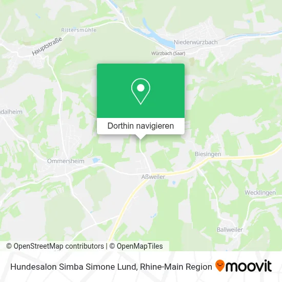 Hundesalon Simba Simone Lund Karte