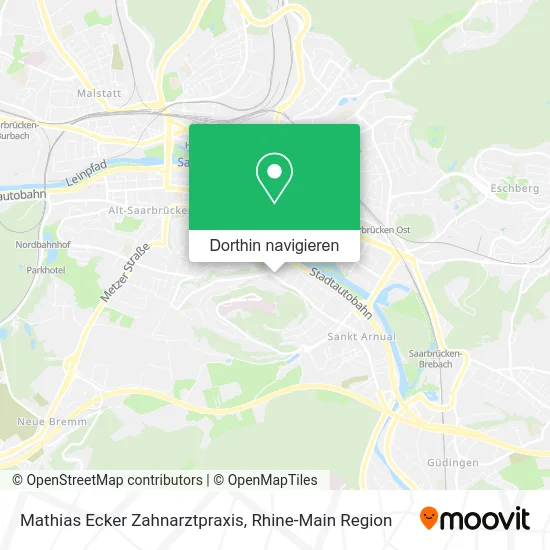 Mathias Ecker Zahnarztpraxis Karte