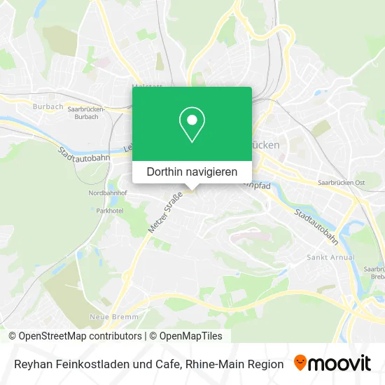 Reyhan Feinkostladen und Cafe Karte