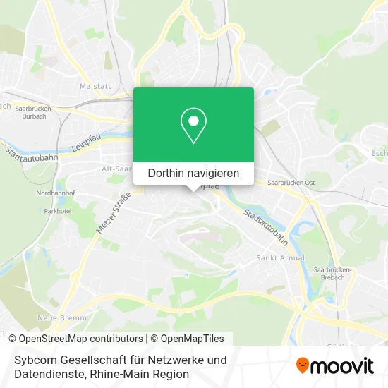 Sybcom Gesellschaft für Netzwerke und Datendienste Karte