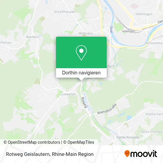 Rotweg Geislautern Karte