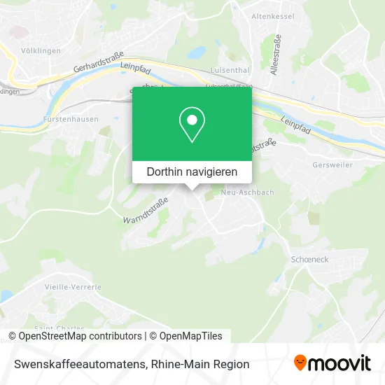 Swenskaffeeautomatens Karte