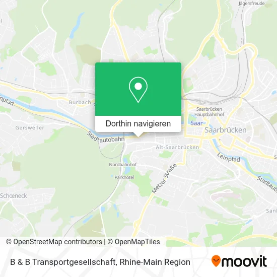 B & B Transportgesellschaft Karte