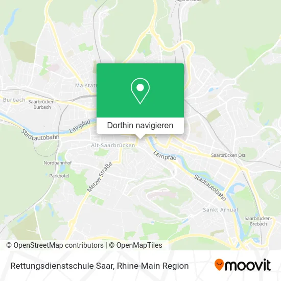 Rettungsdienstschule Saar Karte