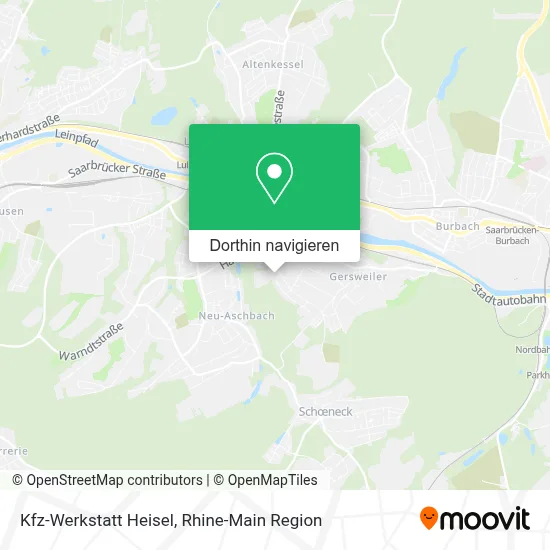 Kfz-Werkstatt Heisel Karte