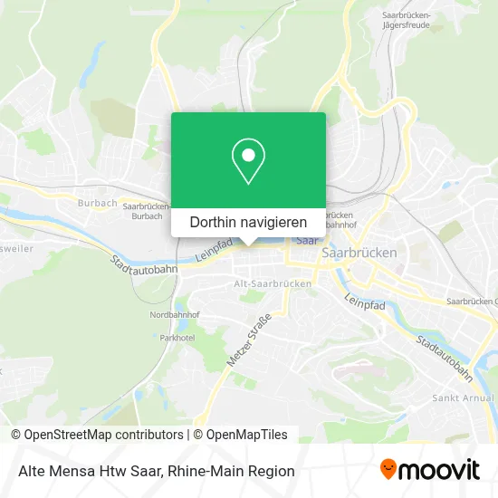 Alte Mensa Htw Saar Karte