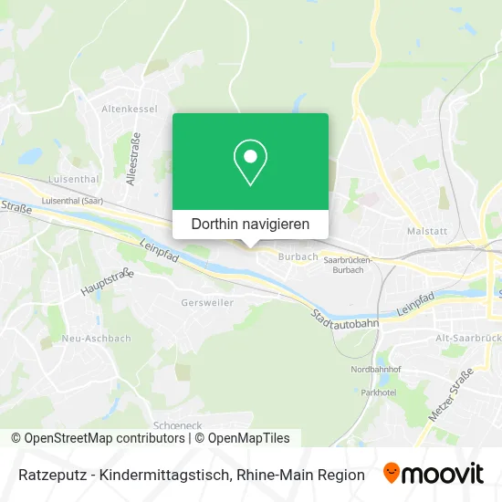 Ratzeputz - Kindermittagstisch Karte