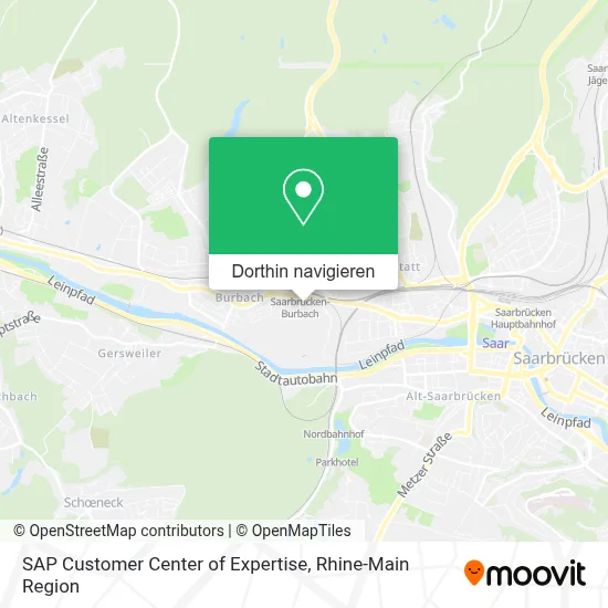 SAP Customer Center of Expertise Karte