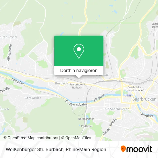 Weißenburger Str. Burbach Karte