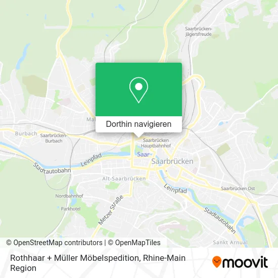 Rothhaar + Müller Möbelspedition Karte