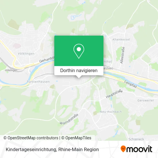 Kindertageseinrichtung Karte