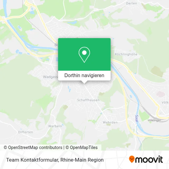 Team Kontaktformular Karte