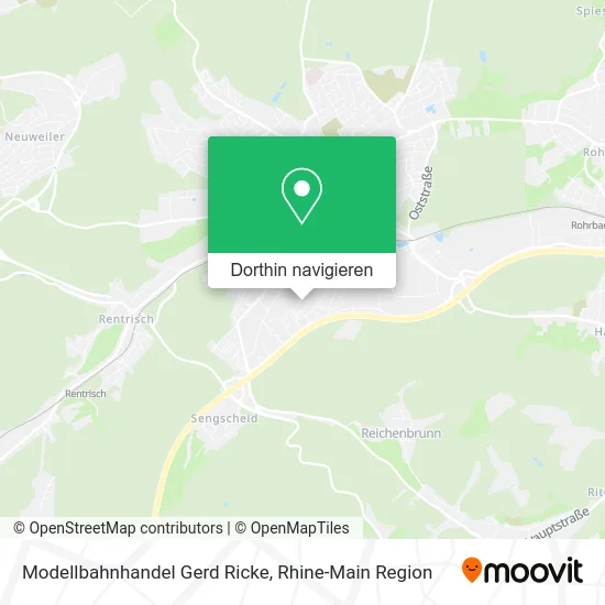 Modellbahnhandel Gerd Ricke Karte