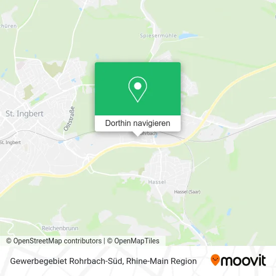 Gewerbegebiet Rohrbach-Süd Karte