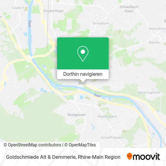 Goldschmiede Alt & Demmerle Karte