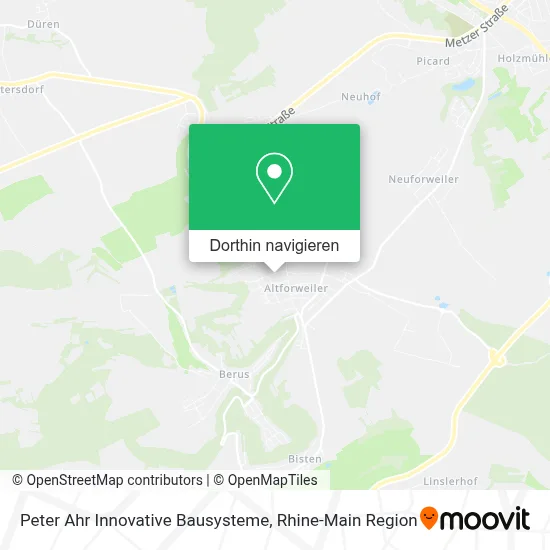 Peter Ahr Innovative Bausysteme Karte