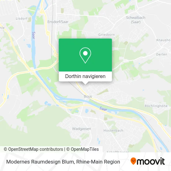 Modernes Raumdesign Blum Karte