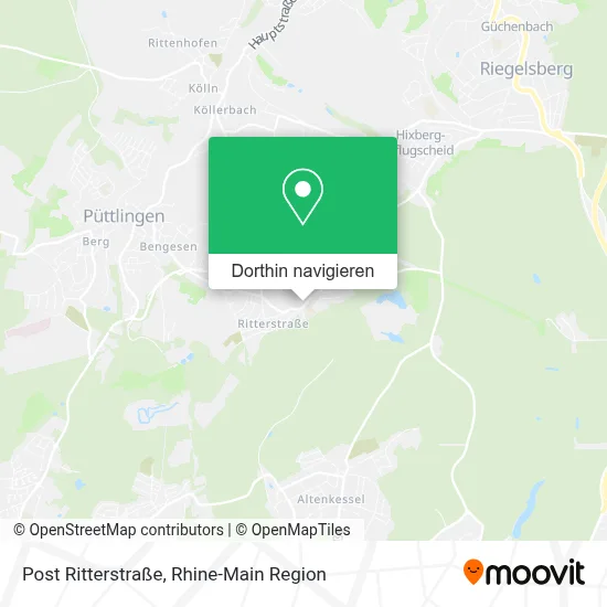 Post Ritterstraße Karte