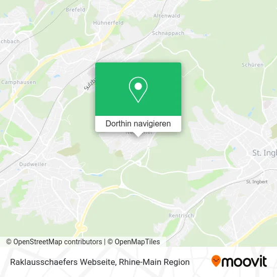 Raklausschaefers Webseite Karte