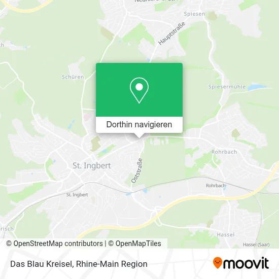 Das Blau Kreisel Karte