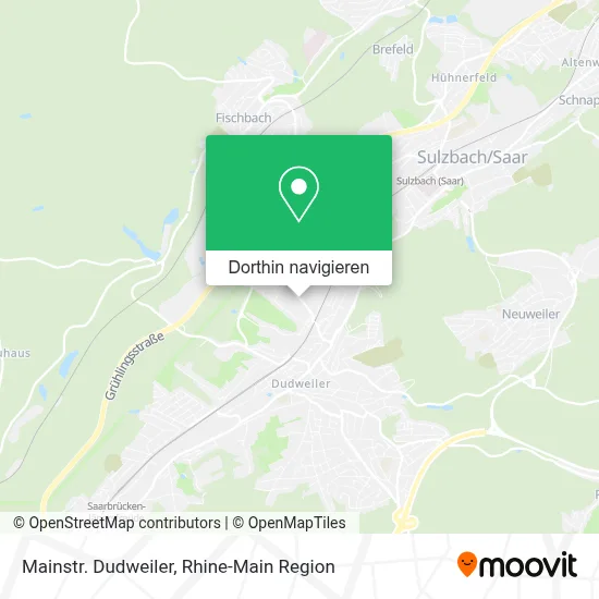 Mainstr. Dudweiler Karte