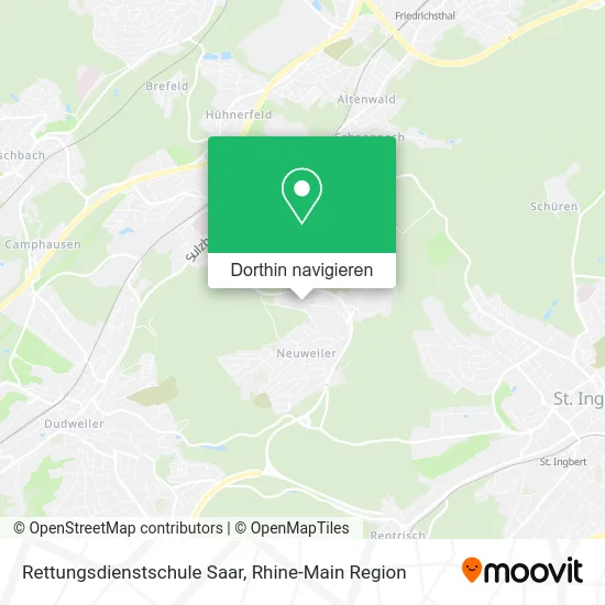 Rettungsdienstschule Saar Karte