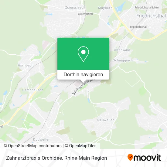 Zahnarztpraxis Orchidee Karte