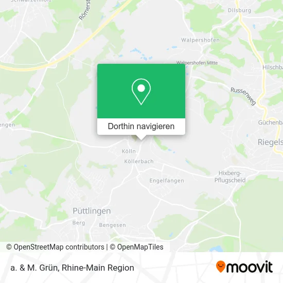 a. & M. Grün Karte