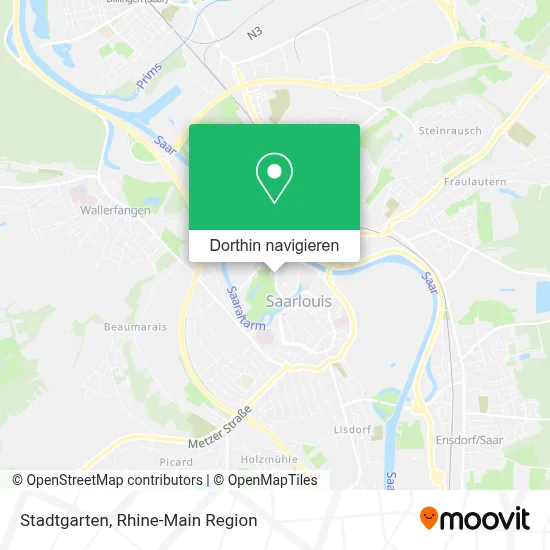 Stadtgarten Karte