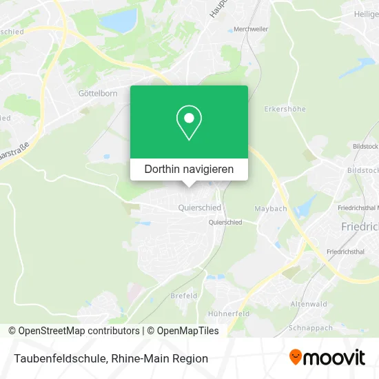 Taubenfeldschule Karte