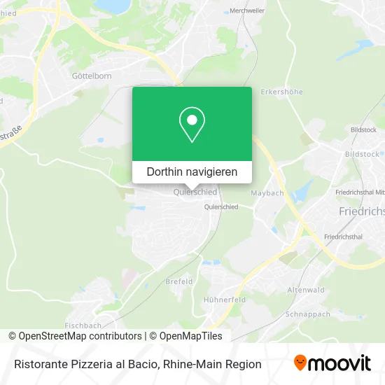 Ristorante Pizzeria al Bacio Karte