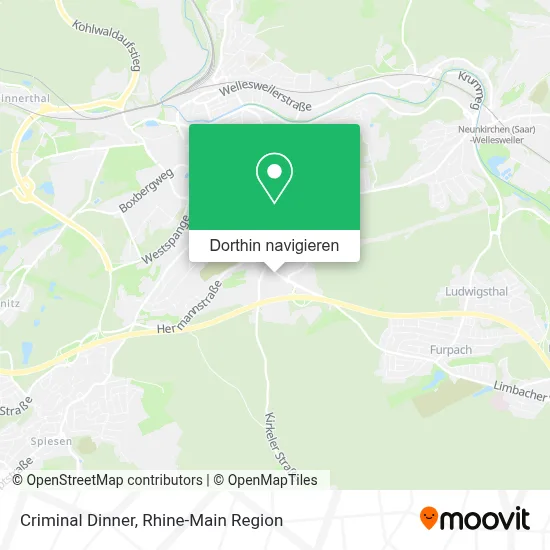 Criminal Dinner Karte