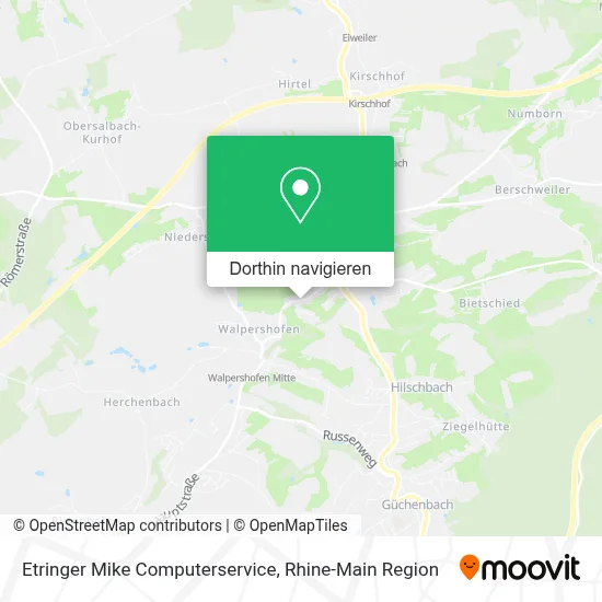 Etringer Mike Computerservice Karte