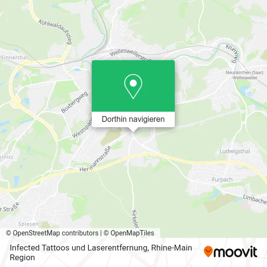 Infected Tattoos und Laserentfernung Karte