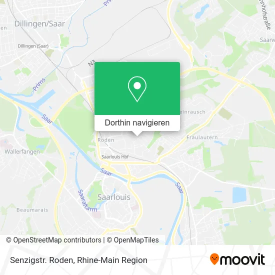 Senzigstr. Roden Karte