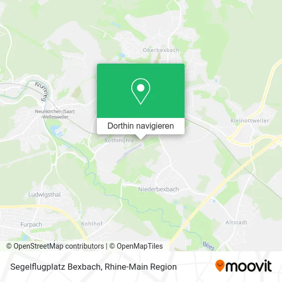 Segelflugplatz Bexbach Karte