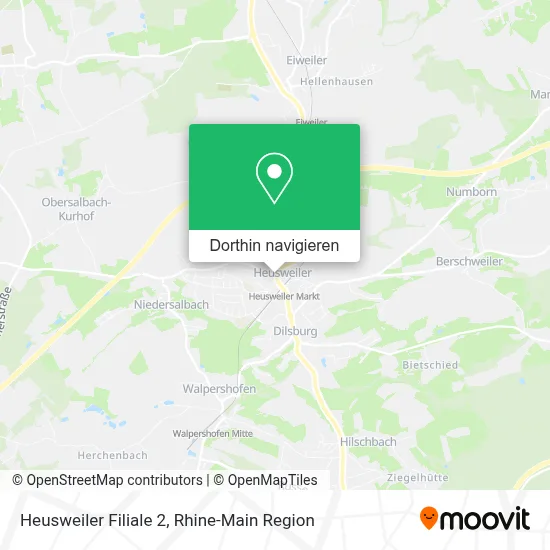 Heusweiler Filiale 2 Karte