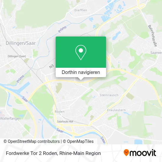 Fordwerke Tor 2 Roden Karte