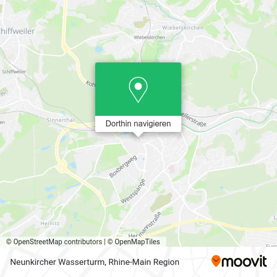 Neunkircher Wasserturm Karte