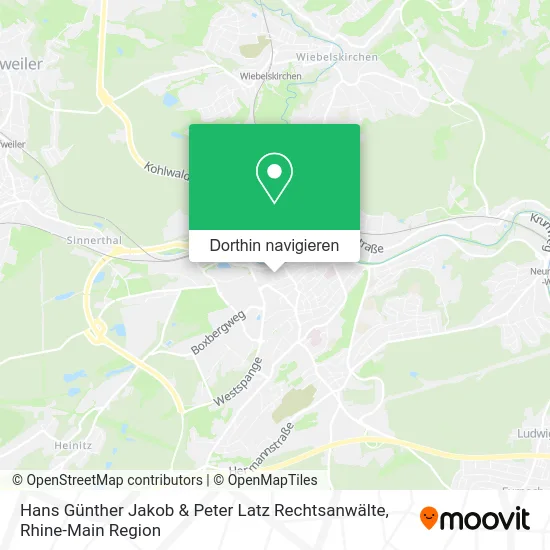 Hans Günther Jakob & Peter Latz Rechtsanwälte Karte