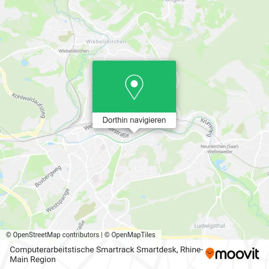 Computerarbeitstische Smartrack Smartdesk Karte