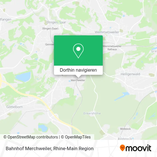 Bahnhof Merchweiler Karte