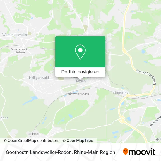 Goethestr. Landsweiler-Reden Karte