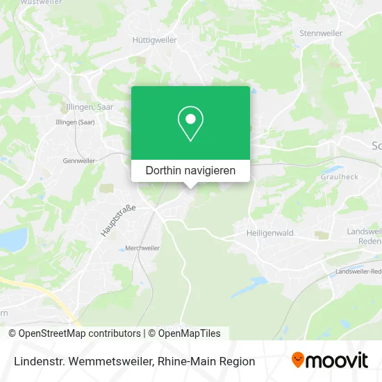 Lindenstr. Wemmetsweiler Karte