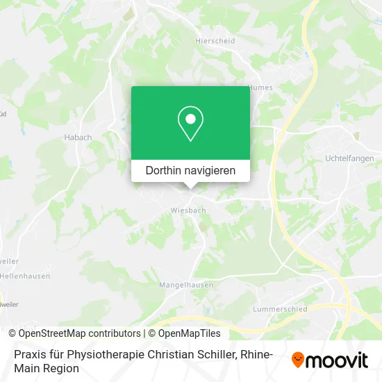 Praxis für Physiotherapie Christian Schiller Karte