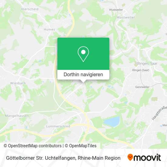 Göttelborner Str. Uchtelfangen Karte