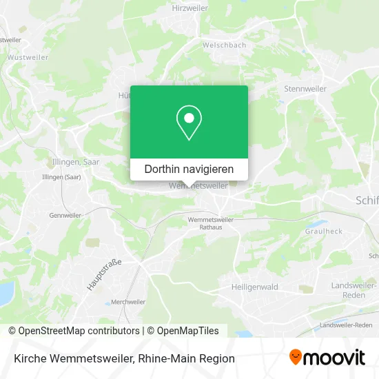 Kirche Wemmetsweiler Karte