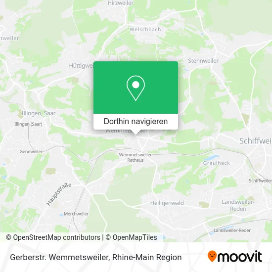 Gerberstr. Wemmetsweiler Karte