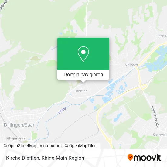 Kirche Diefflen Karte